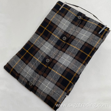 Plaid flannel mens long sleeve shirt